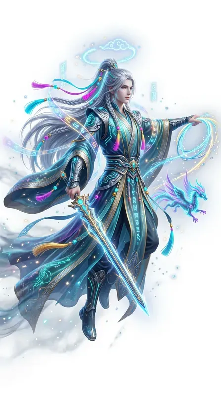 Cyberpunk Chinese Xianxia Characters