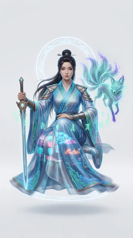 Cyberpunk Chinese Xianxia Characters