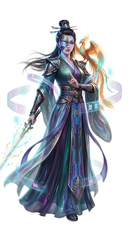 Cyberpunk Chinese Xianxia Characters