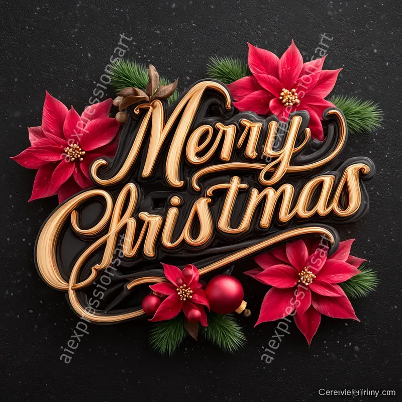 3D Decorative Themed Typography