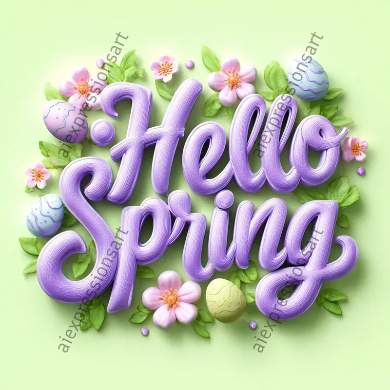 3D Decorative Themed Typography