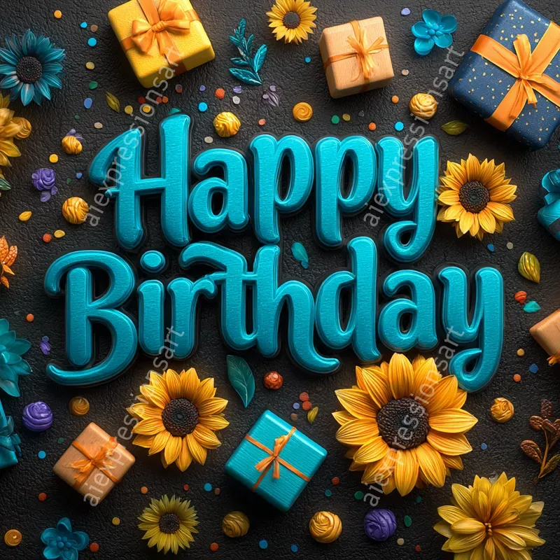 3D Decorative Themed Typography