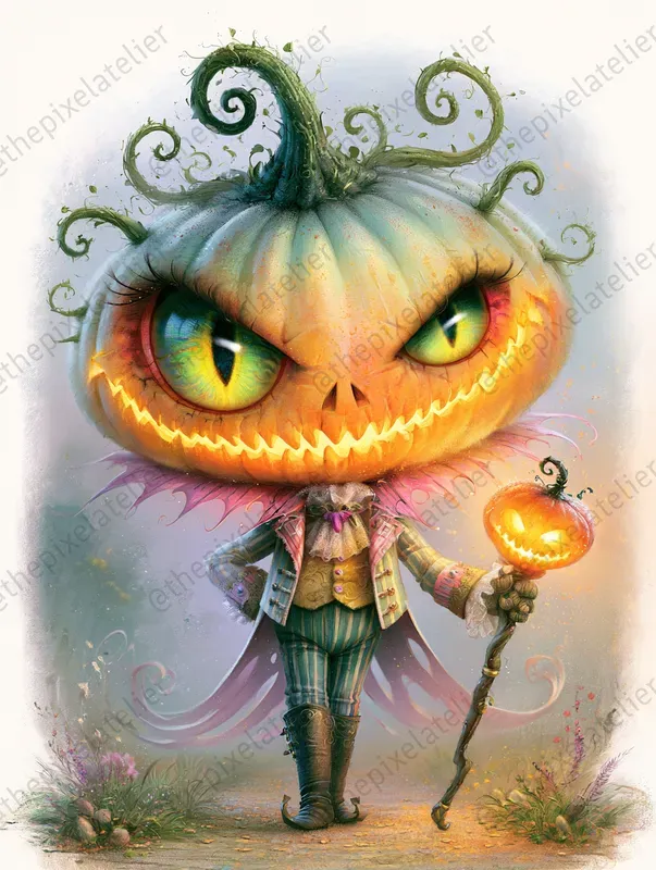 Whimsical Halloween Monster Characters