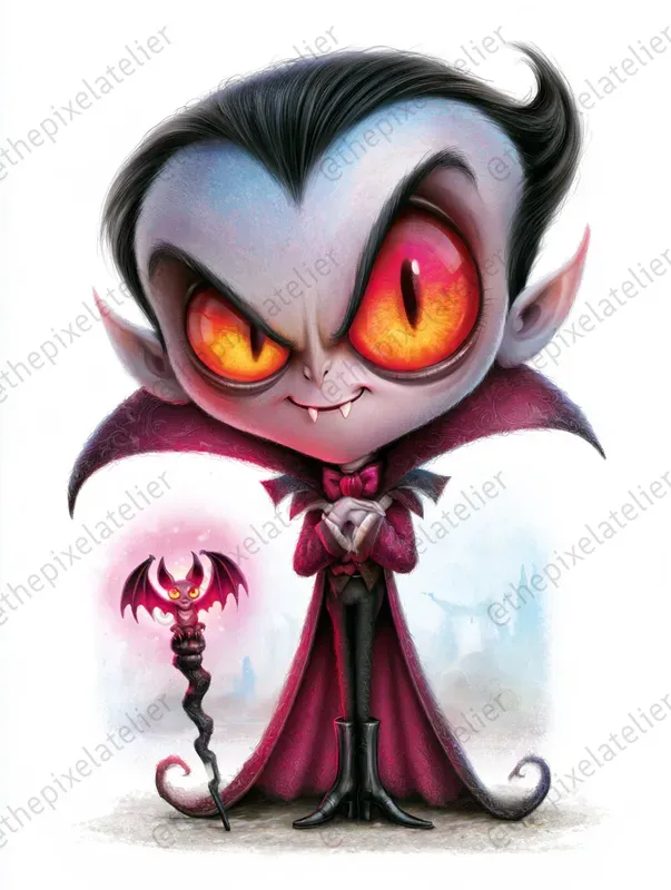 Whimsical Halloween Monster Characters