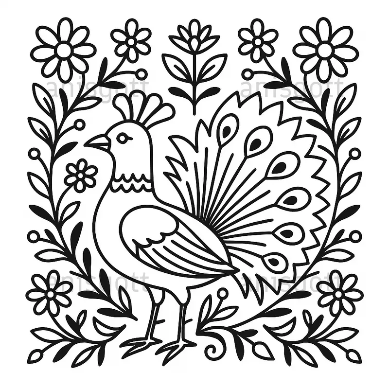 Polish Folk Art Coloring Pages