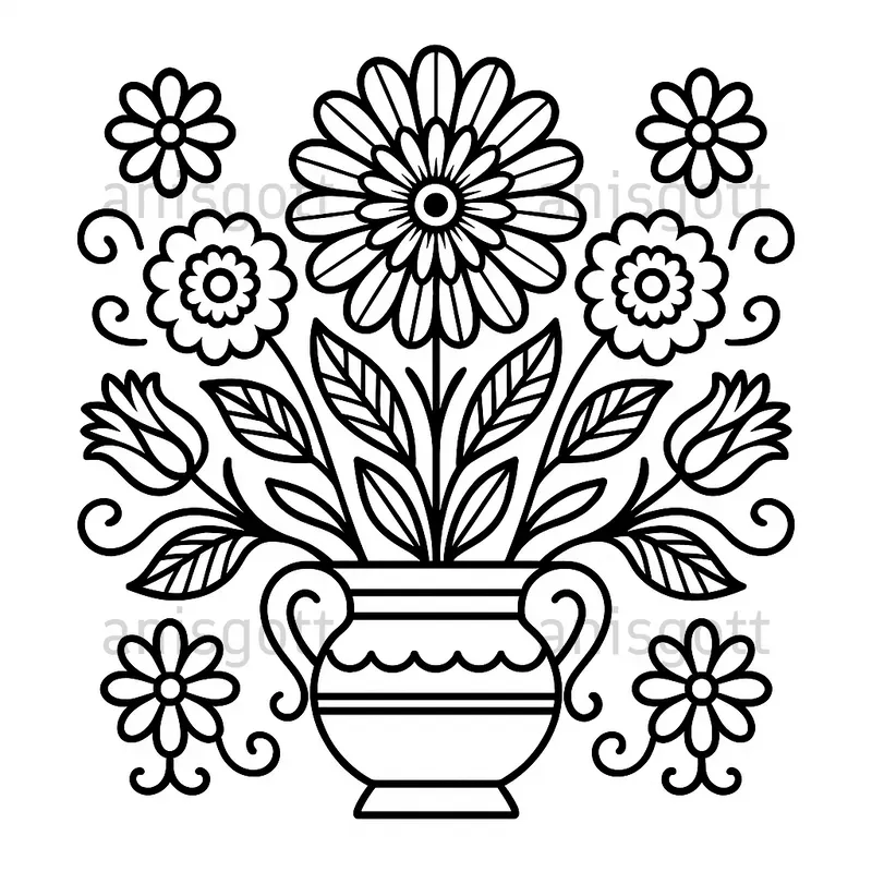 Polish Folk Art Coloring Pages