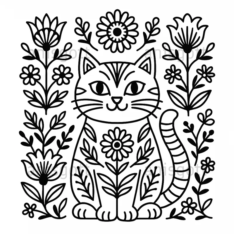 Polish Folk Art Coloring Pages