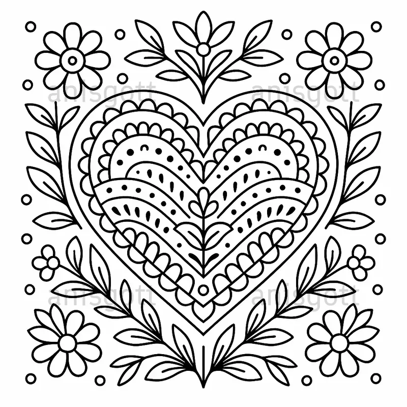 Polish Folk Art Coloring Pages
