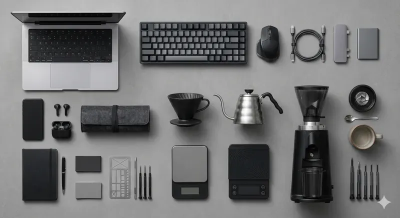 Aesthetic Knolling Flat Lays