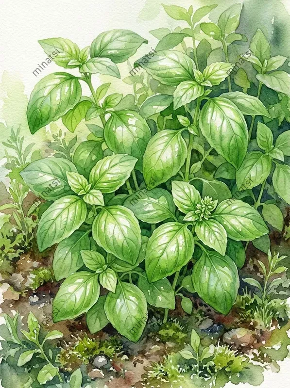 Botanical Vegetable Garden Watercolors