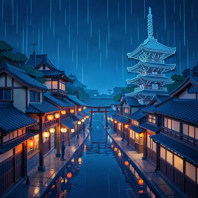 Colourful Paper Cut Cities