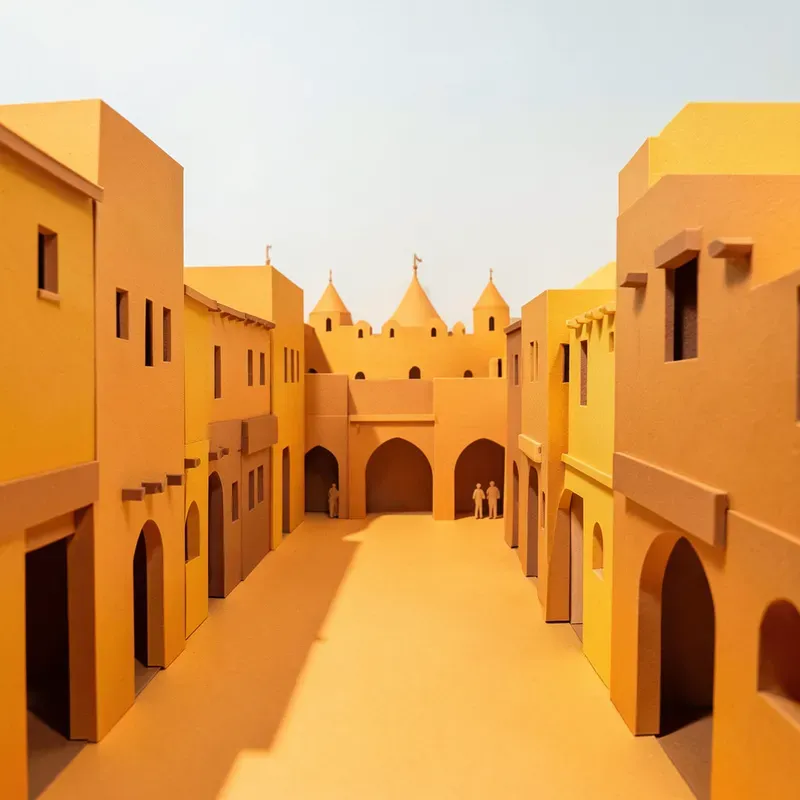 Colourful Paper Cut Cities