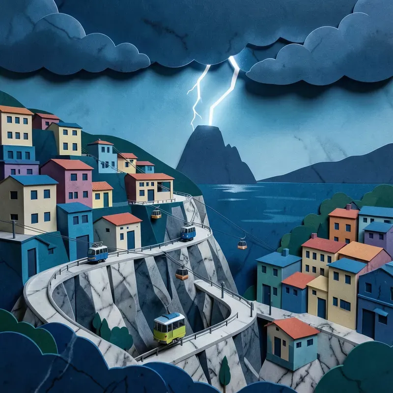 Colourful Paper Cut Cities