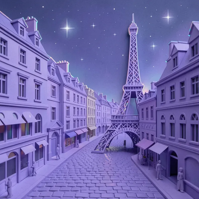Colourful Paper Cut Cities