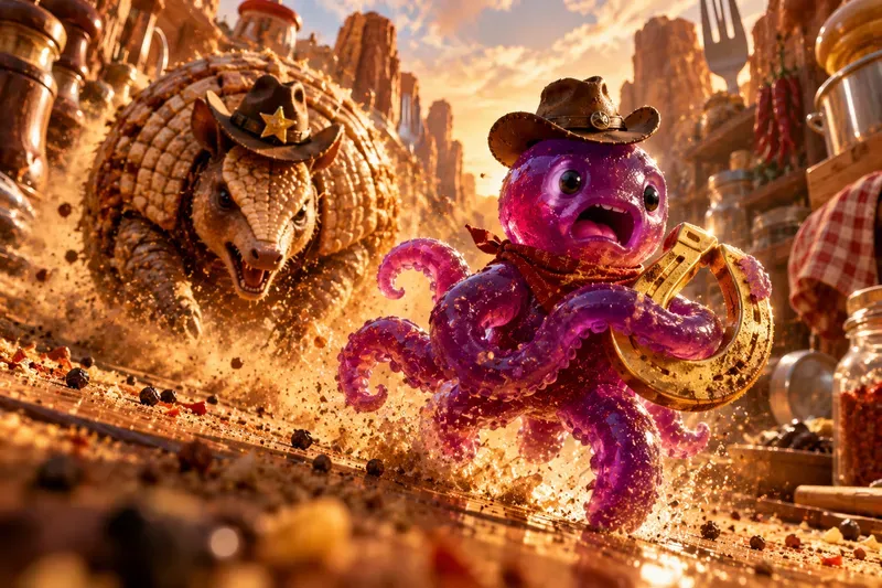 Cinematic Gummy Outlaw Generator