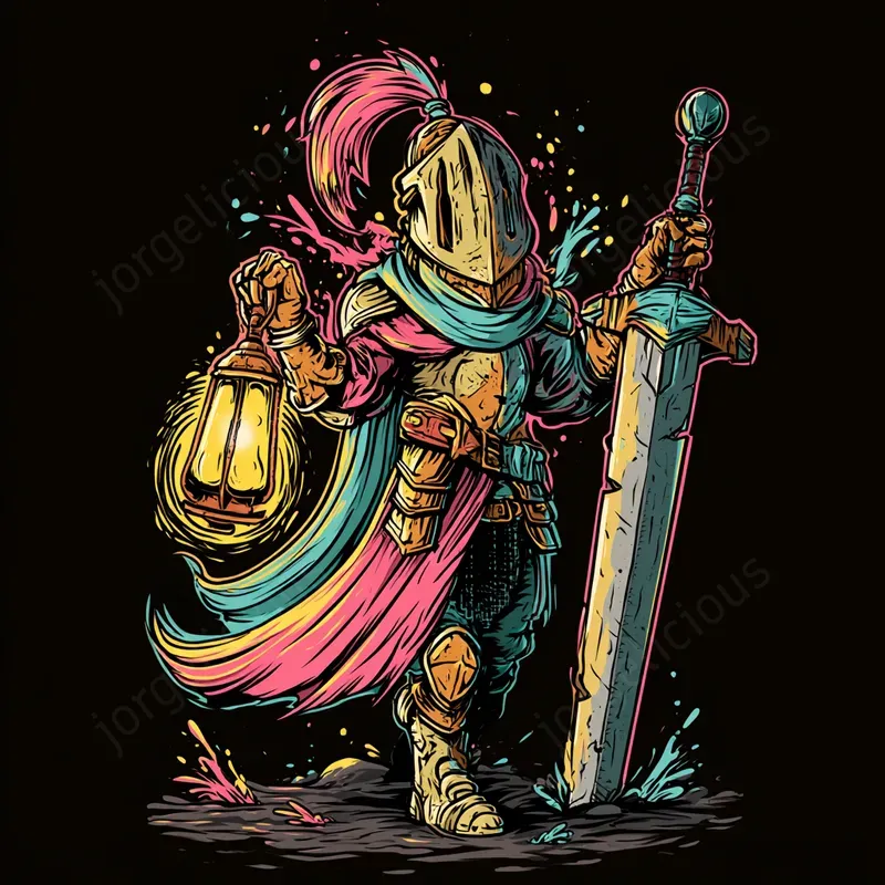 Vibrant Screenprint Merch Illustrations