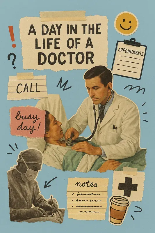 A Day In The Life Retro Collage Posters