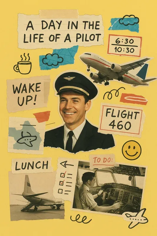 A Day In The Life Retro Collage Posters