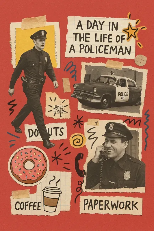 A Day In The Life Retro Collage Posters