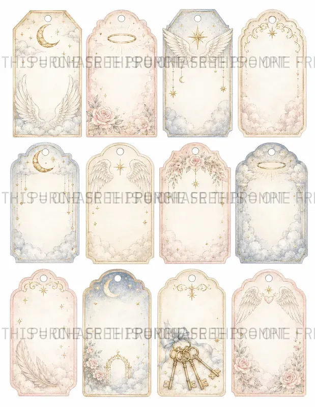 Celestial Angel Tags