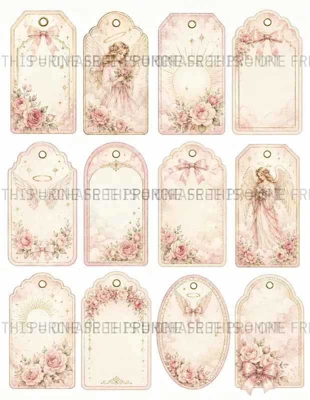 Celestial Angel Tags