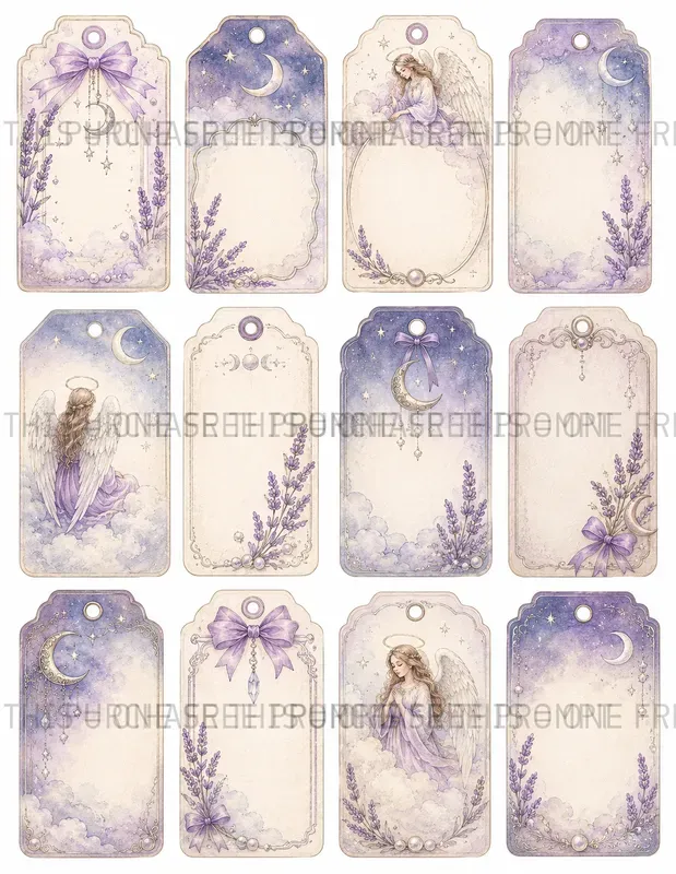 Celestial Angel Tags