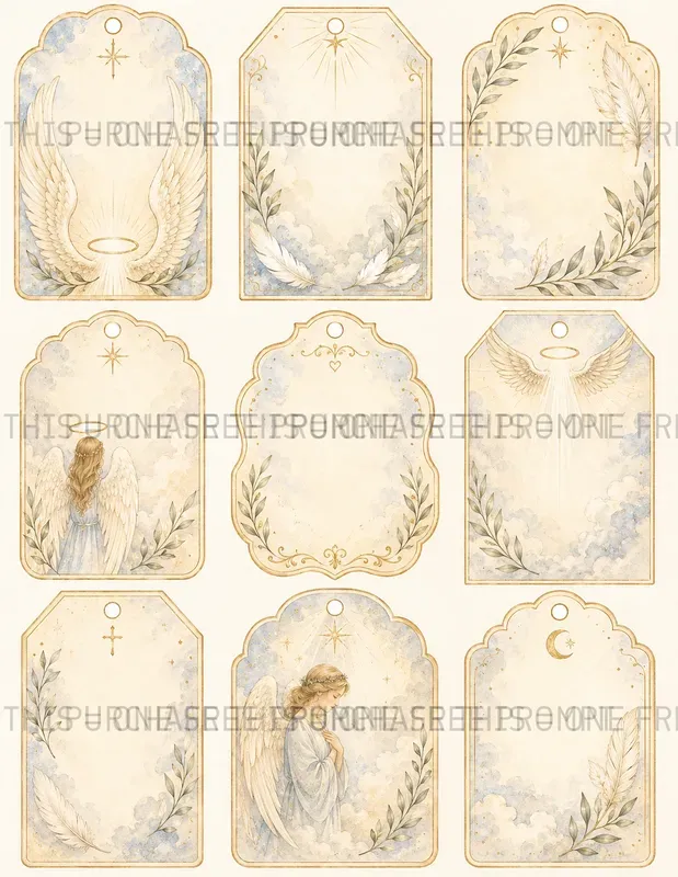 Celestial Angel Tags