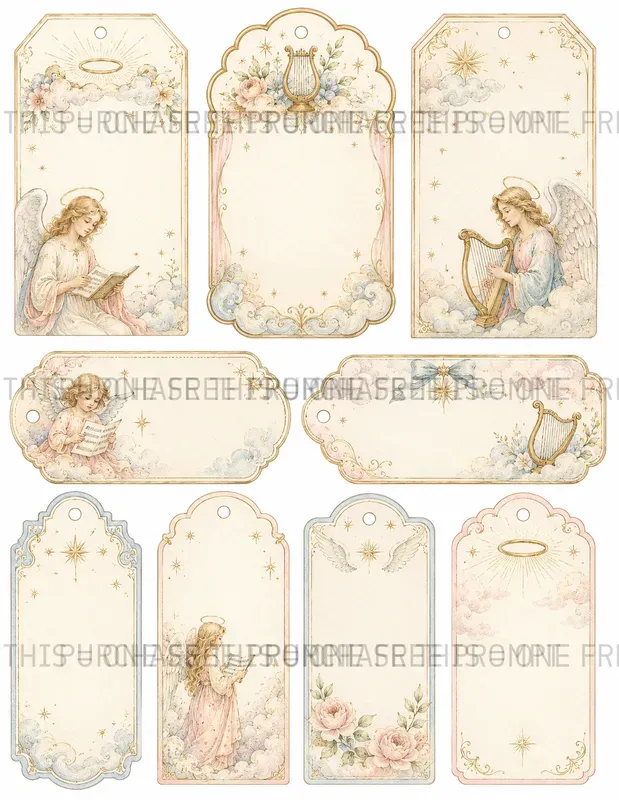 Celestial Angel Tags