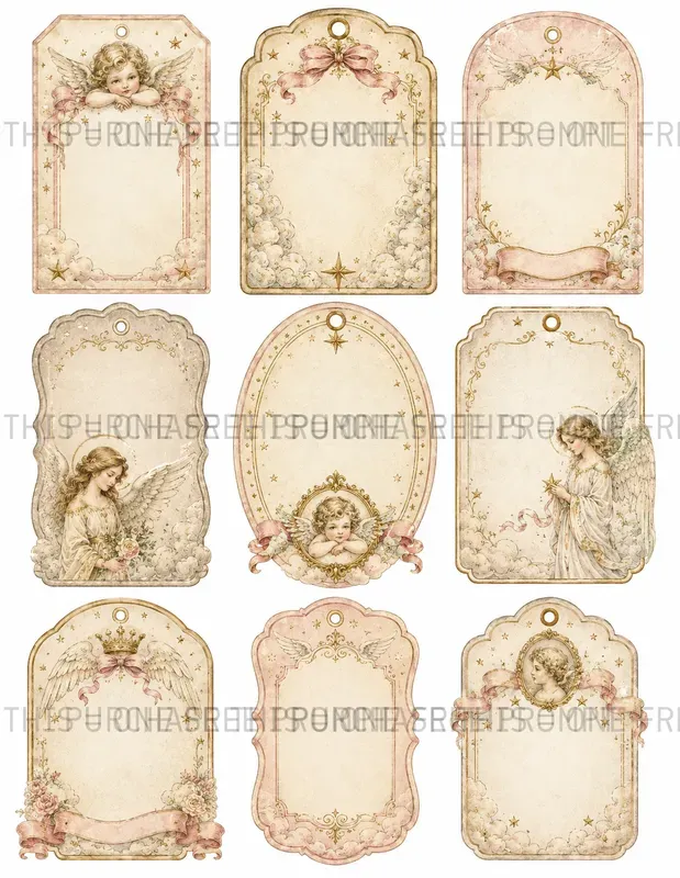 Celestial Angel Tags