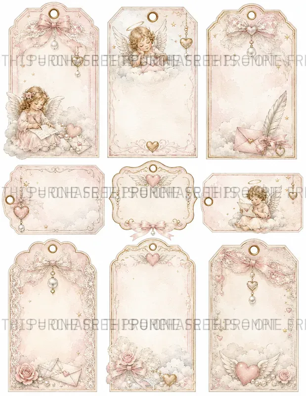Celestial Angel Tags