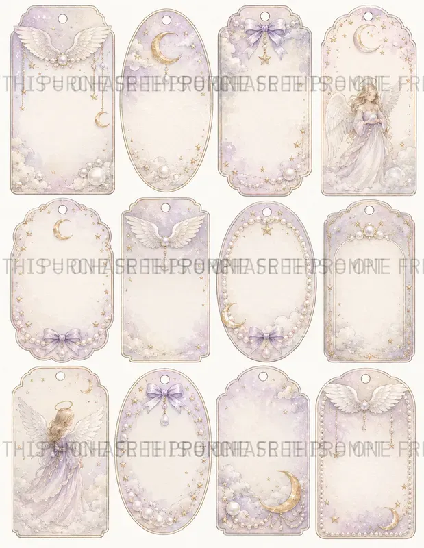 Celestial Angel Tags