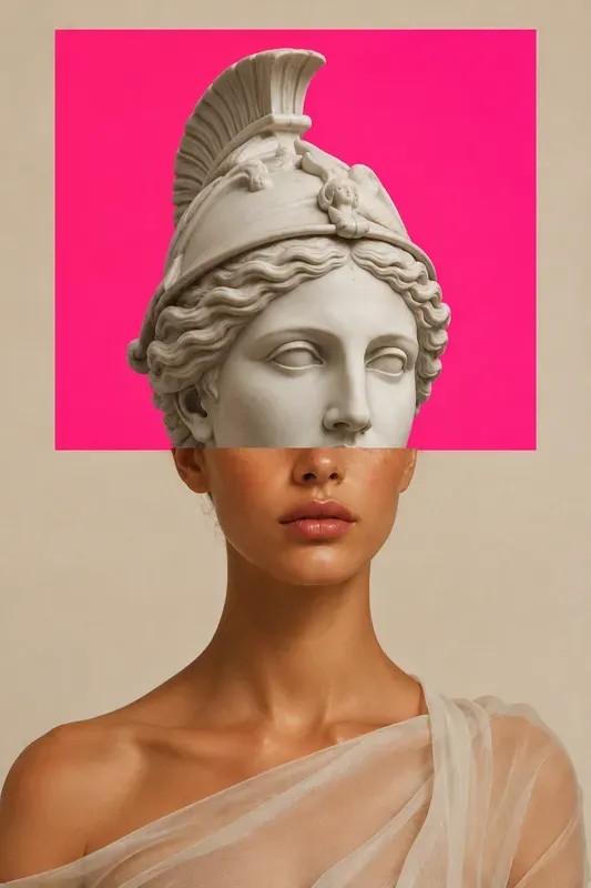 Surreal Classical Collage Portraits