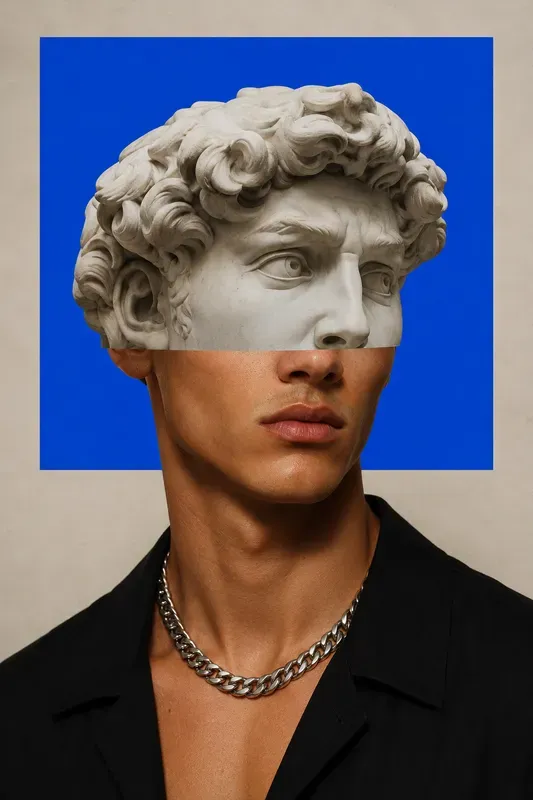Surreal Classical Collage Portraits