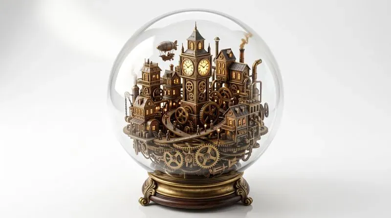 Miniature Glass Terrarium Worlds