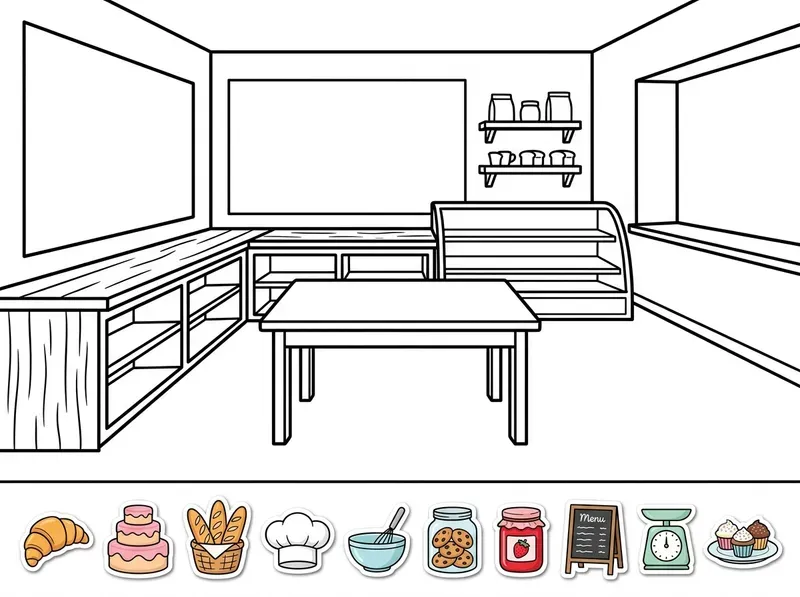 Cute Room Coloring Stickers Kits
