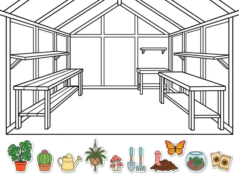 Cute Room Coloring Stickers Kits