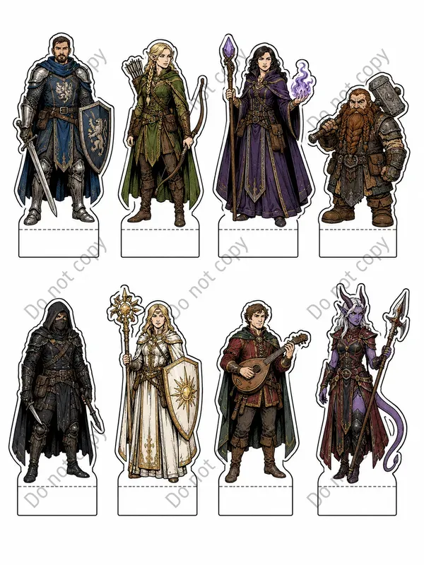 Paper Standee Cutout Sheets