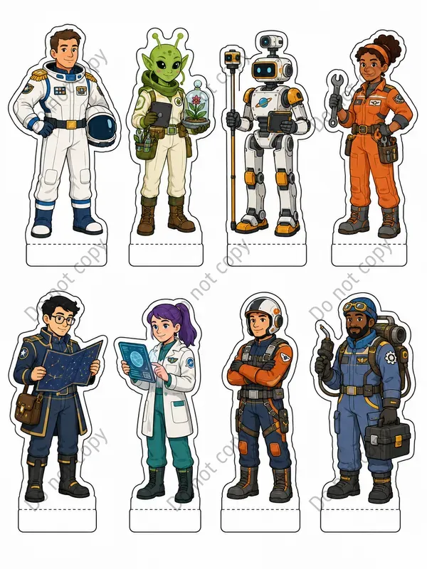 Paper Standee Cutout Sheets