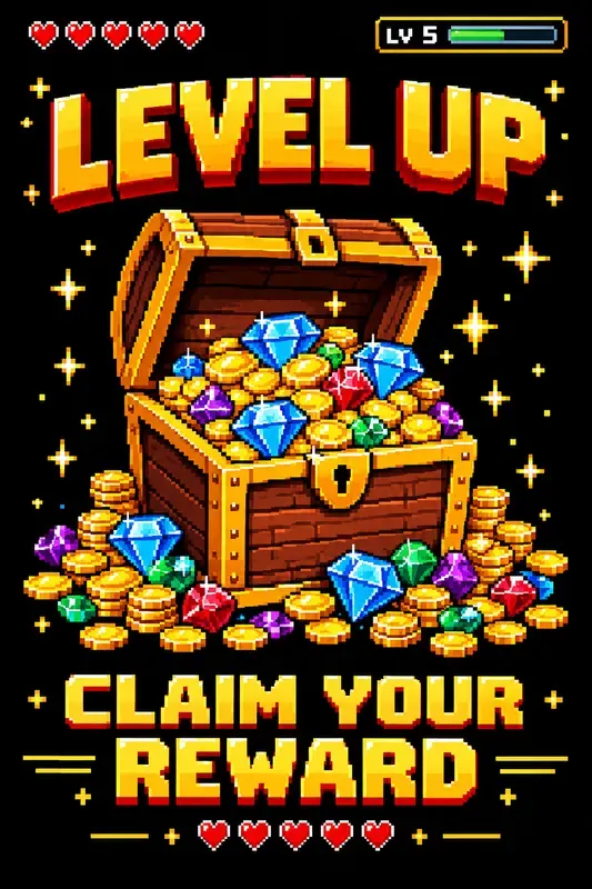 Retro 8 Bit Pixel Art Typography