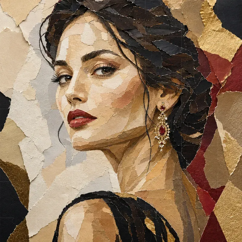 Torn Paper Collage Generator