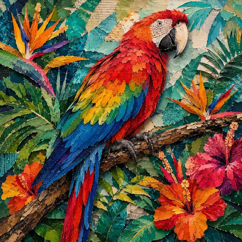 Torn Paper Collage Generator