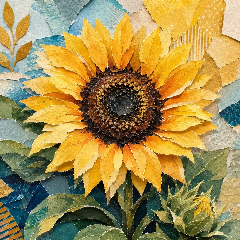 Torn Paper Collage Generator