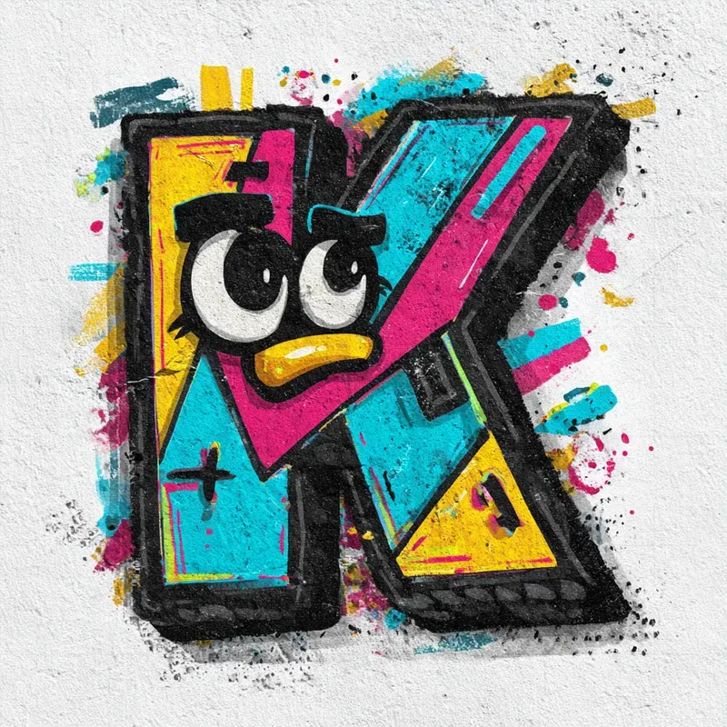 Graffiti Cartoon Letter Characters