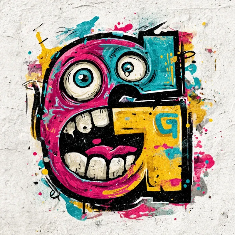 Graffiti Cartoon Letter Characters