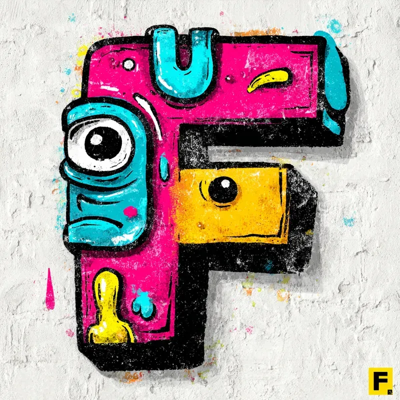 Graffiti Cartoon Letter Characters