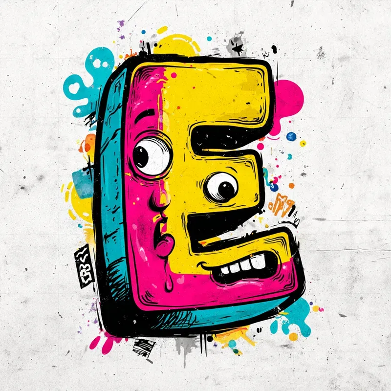 Graffiti Cartoon Letter Characters