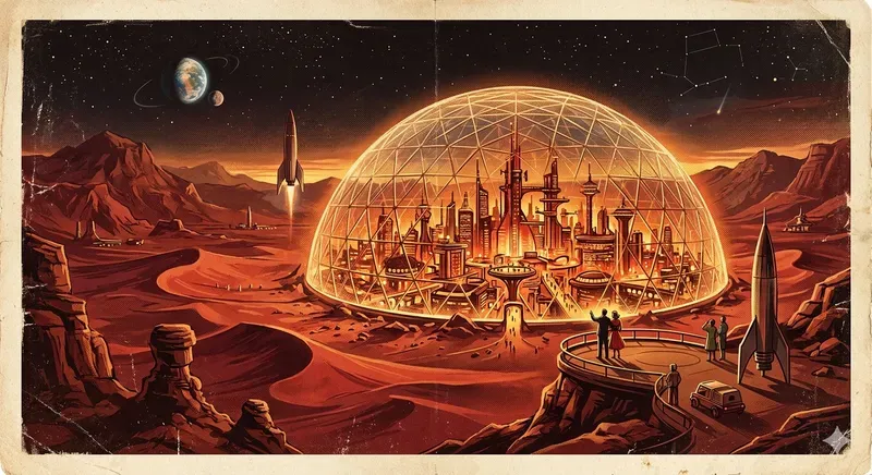 Retro Scifi Travel Posters