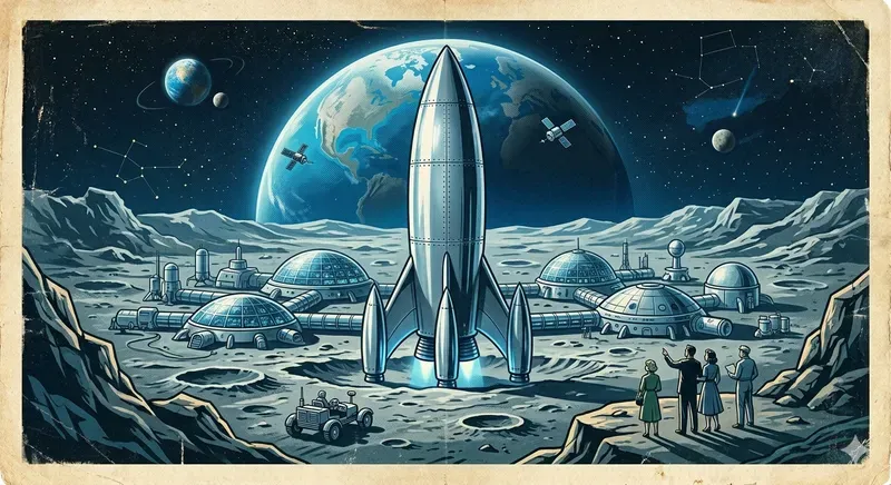 Retro Scifi Travel Posters