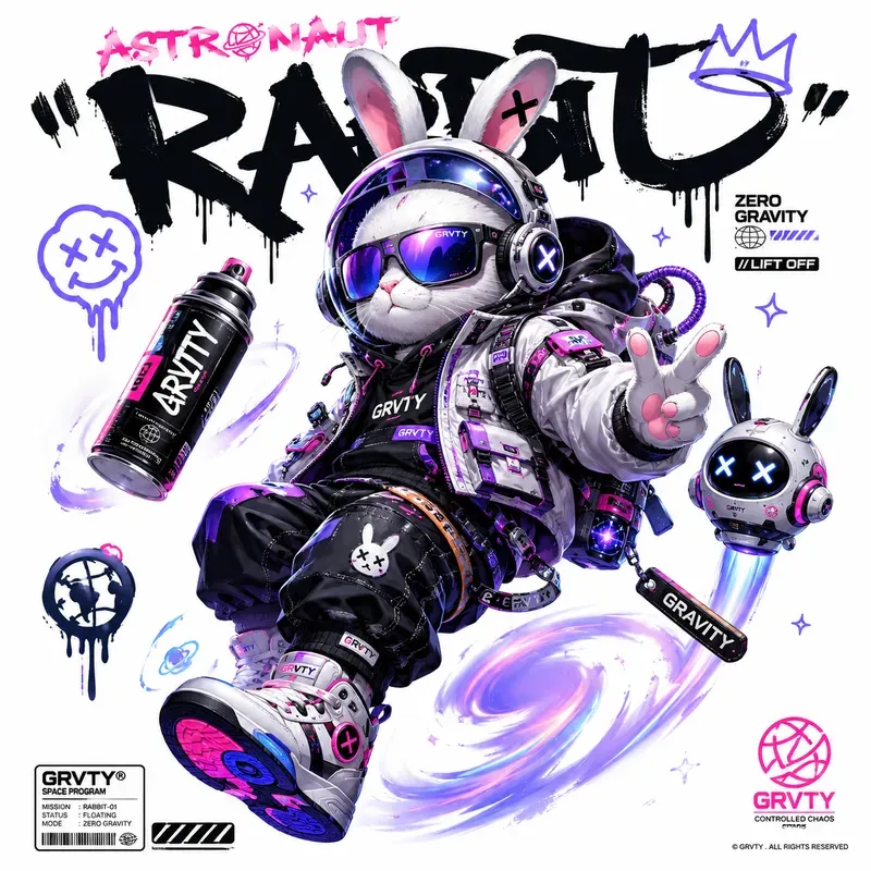 Urban Drip Mascot Poster Pop Style