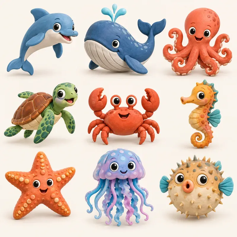 Claymation Weather Mascot Asset Kits